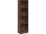 Libreria In Legno Effetto Rovere Marrone 40X24X143 Cm