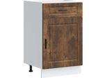 Vidaxl Base Da Cucina Porto In Rovere Affumicato Materiale A Base Di Legno