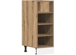 Vidaxl Armadio Base Riga Artisan Rovere 30X44,5X81,5 Cm Materiale A Base Di Legno