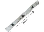 Esclusore Di Correnti D'aria - Stelle Grigie - Cotone - 90 X 10 Cm - Esclusore Di Correnti D'aria - Isolamento Contro Le Correnti D'aria