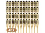 Jopassy 48X Torce Da Giardino Set Lampade Torcia Olio Stoppino 90Cm Torce Olio Di Bambù Per Lampada All'aperto Olio Per Torcia Fiamme Fuoco Festa Decorazione