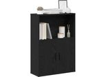Maison Exclusive - Libreria Effetto Rovere Nero 60X24X85 Cm Materiale Ligneo