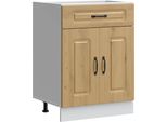 Vidaxl Base Per Cucina Kalmar Artisan In Legno Di Rovere