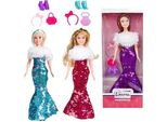 Toi-Toys Gala Bambola Adolescente Con Paillettes - Bambola Fashion Con Paillettes Reversibili