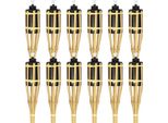 Jayseuw 48X Giardino Torce Set Lampade Di Bambù Torcia Olio Stoppino 90Cm Torce Ad Olio Per Torcia Fiamme Decorazione Del Partito