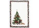 Sander - Strofinaccio Natalizio - Happy Tree, 50 X 70 Cm, Cotone