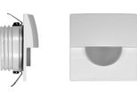 Skin - Luce Da Incasso Segnapasso Led Beneito & Faure - 2W, Luce Calda 3000K, 120° - Applique Da Incasso Quadrata Bianca