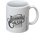 Johnny Cash - Tazza Da Caffè, Logo PM12002 (Taglia Unica) (Bianco)