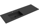 Mexen Otis Lavabo Incasso Sinistro 141 X 46,5 Cm, Nero Opaco - 25181471L