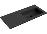 Mexen Otis Lavello Da Incasso A Destra 101 X 46,5 Cm, Nero Opaco - 25181071P