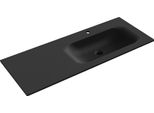 Mexen Vela Lavandino Incassato Nel Piano A Destra 121 X 46,5 Cm, Nero Opaco - 25231271P