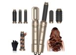 Asciugacapelli Hair Styler Set 6 In 1, Flusso D'aria Spazzola Rotonda Spazzola Asciugacapelli, Auto Arricciacapelli, Spazzola Di Raddrizzamento, Senza Danni Termici, Asciugatura, Raddrizzamento, Arricciatura