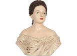Clayre & Eef Figura Decorativa Donna 18X11X21 Cm Plastica Beige