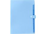 Inf Cartella Portadocumenti A4 Espandibile A 7 Tasche - Organizer Accordion Blu