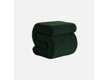 Panchina Design Rivestimento Bouclé 1 Posto, Verde