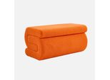 Panca Design Rivestimento Bouclé 1-2 Posti, Arancione
