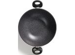 Wok Stoneline, Grau (Anthrazit), H:8,5Cm Ø:28Cm, Pfannen, Wok, Ø 28 Cm, Induktion