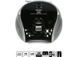 Radio Fm Stereo Portatile Con Lettore Cd Nero/Argento