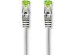 Cavo Di Rete CAT7 | S/Ftp | RJ45 Maschio | RJ45 Maschio | 1,00 M | Senza Strappo | Rotondo | Lszh | Grigio | Imballato