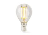 Lampada Led E14 | G45 | 4,5 W | 470 Lm | 2700 K | Dimbar | Varm Vit | Retrostil | 1 Deg. | Tydlig