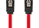 Cavo Sata | 3 Gbps | Sata 7-Pin Femmina | Sata 7-Pin Femmina | Nichelato | 0,50 M | Piatto | Pvc | Rosso | Scatola