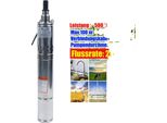 Pompa Sommergibile Da Giardino In Acciaio Inox, Portata 2000 L/H, Prevalenza Massima 100 M, 230V, Eu