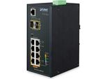 Planet IGS-4215-4P4T2S Planet Industrial 4-Port 10/100/1000T Switch +4-Port 10/100 802.3At Poe + 2 100/1000 Sfp Slots, Poe Budget 144 W, Managed