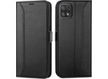 Custodia Per Cellulare Per Samsung Galaxy A22 5G Cover Flip Case Pieghevole Cover Protettiva, Nero