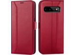 Custodia Per Cellulare Per Samsung Galaxy S10 Plus Cover Flip Case Pieghevole Cover Protettiva, Rosso