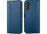 Custodia Per Cellulare Per Samsung Galaxy A13 5G / A04S Cover Flip Case Pieghevole Tasca Protettiva, Blu