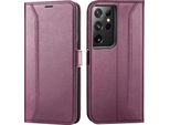 Custodia Per Cellulare Per Samsung Galaxy S21 Ultra Cover Flip Case Pieghevole Custodia Protettiva, Blackberry