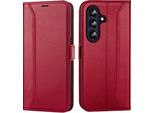 Custodia Per Cellulare Per Samsung Galaxy A36 5G Cover Flip Case Pieghevole Custodia Protettiva, Rosso