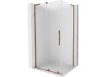Mexen Velar L Cabina Doccia Scorrevole 120 X 75 Cm, Brina, Oro Rosa - 871-120-075-33-60