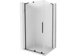 Mexen Velar L Cabina Doccia Scorrevole 90 X 100 Cm, Brina, Nera - 871-090-100-33-70