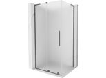 Mexen Velar L Cabina Doccia Scorrevole 120 X 110 Cm, Smerigliato, Gun Metal - 871-120-110-33-95