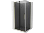 Mexen Velar L Cabina Doccia Scorrevole 90 X 80 Cm, Grafite, Oro - 871-090-080-43-50
