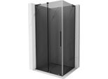 Mexen Velar L Cabina Doccia Scorrevole 110 X 70 Cm, Grafite, Grigio Canna Di Fucile Spazzolato - 871-110-070-43-66