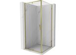 Mexen Exo Cabina Doccia Battente 95 X 95 Cm, Trasparente, Oro - 819-095-095-50-00