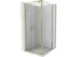 Mexen Exo Cabina Doccia Ad Anta Battente 80 X 80 Cm, Trasparente, Dorata - 8182-080-080-50-00