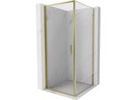 Mexen Exo Cabina Doccia Battente 85 X 85 Cm, Trasparente, Oro - 817-085-085-50-00
