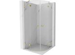Mexen Lunar Cabina Doccia Semicircolare Pieghevole 70 X 70 Cm, Trasparente, Oro - 833-070L-070P-50-00