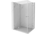 Mexen Lunar L Duo Cabina Doccia A Battente Sinistra 100 X 85 Cm, Trasparente, Cromo - 834L-100L-085P-01-00