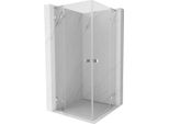 Mexen Lunar L Duo Cabina Doccia A Battente 70 X 70 Cm, Trasparente, Cromo - 834L-070L-070P-01-00