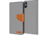 Custodia Del Telefono Cellulare Apple Iphone Xs Max Case Portafoglio Flip Case Custodia Protettiva Cover Tessuto Cover