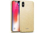 Custodia Del Telefono Cellulare Per Apple Iphone X / Xs Caso Glitter Copertura Tpu Custodia Protettiva, Oro