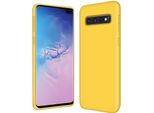 Samsung Galaxy S10+ Telefono Cellulare Copertura Protettiva In Silicone Gel Custodia Del Telefono Cellulare, Giallo