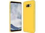 Samsung Galaxy S8 Telefono Cellulare Copertura Protettiva Silicone Gel Custodia Del Telefono Cellulare, Giallo