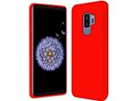 Samsung Galaxy S9+ Telefono Cellulare Copertura Protettiva In Silicone Gel Custodia Del Telefono Cellulare, Rosso