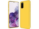 Custodia Samsung Galaxy S20 Protezione Del Telefono Cellulare Copertura In Gel Di Silicone Custodia Del Telefono Cellulare, Giallo