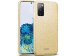 Custodia Del Telefono Cellulare Per Samsung Galaxy S20 Caso Glitter Copertura Tpu Protettiva, Oro
